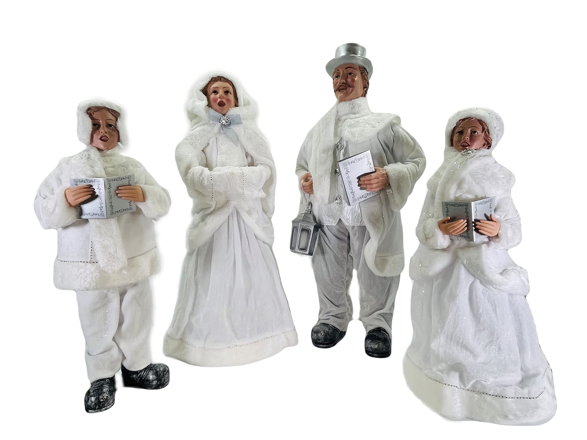 Amazon.com: Regency Frost White Carollers Set 4 : Home & Kitchen